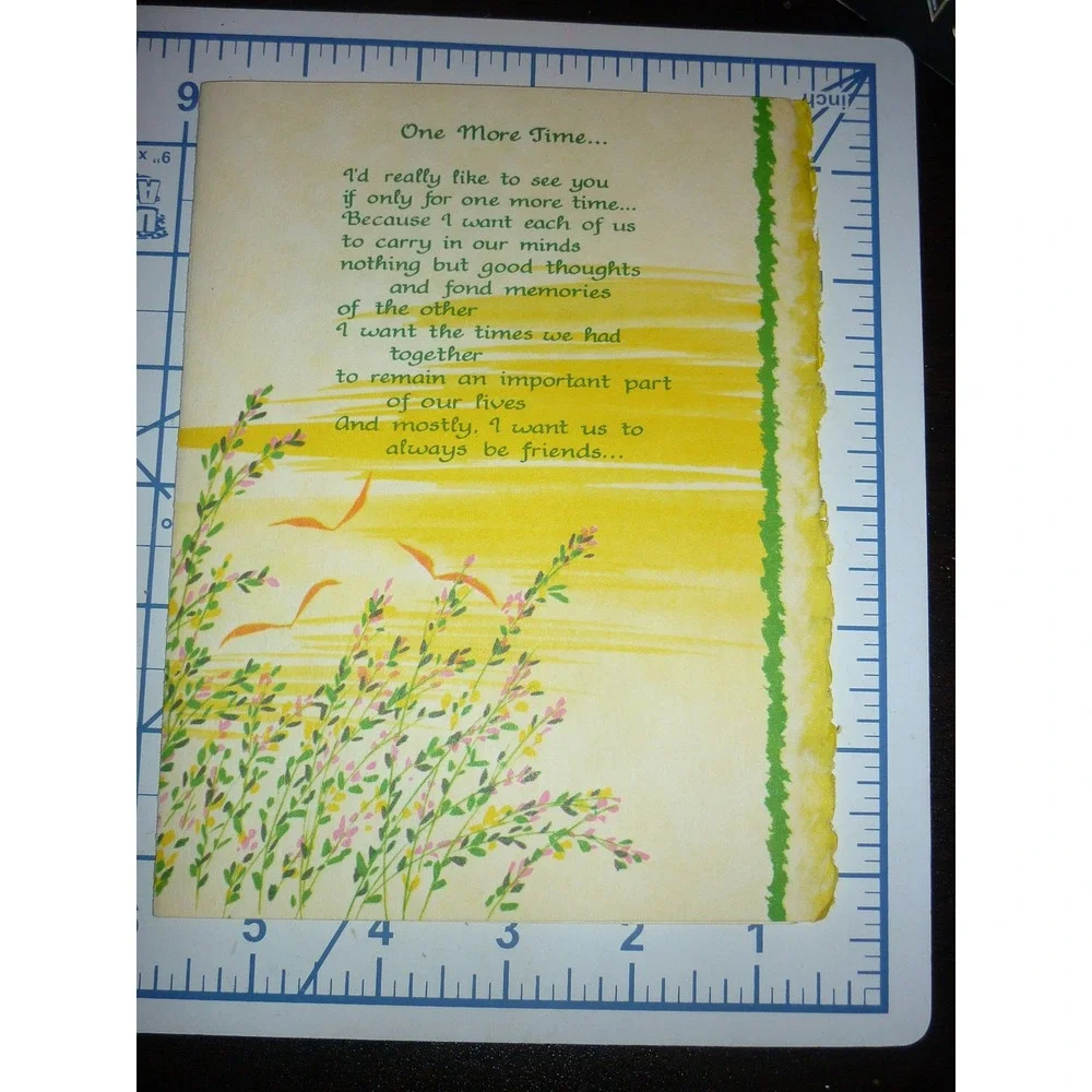 Blue Mountain‎ Arts Watercolor Feelings Greeting Card Friendship 1983